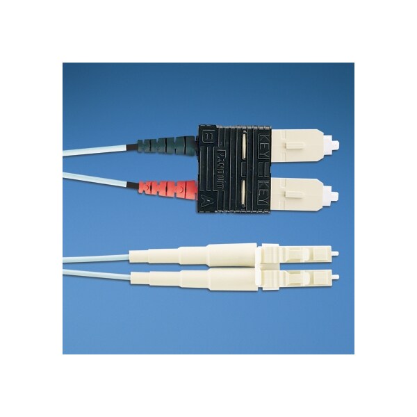 Panduit OM3 2-F 1.6MM PATCHCORD LSZH, LC-SC DUPLEX AQUA 5MT, FX2ELLNSNSNM005 FX2ELLNSNSNM005